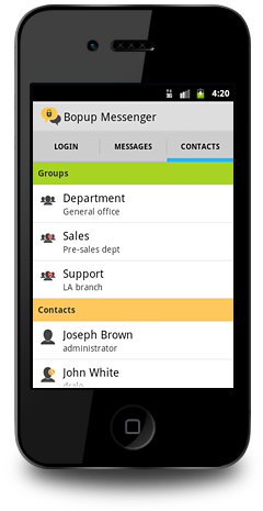 Bopup Messenger for Android